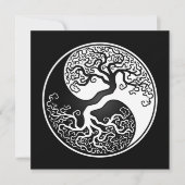 White and Black Tree of Life Yin Yang (Front)