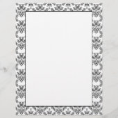 White and Black vintage damask pattern (Front)