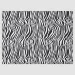 White and Black Zebra Print Decoupage Tissue Paper