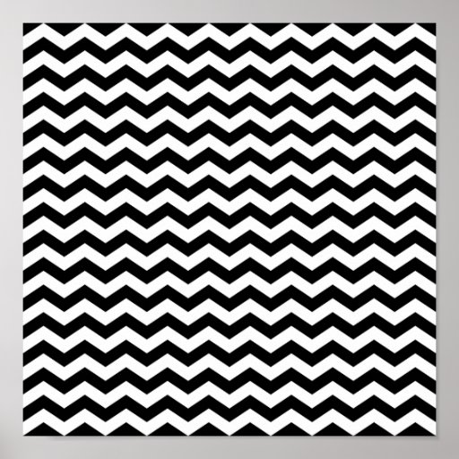 White and Black Zig Zag Print | Zazzle