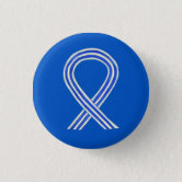 Blue and White Awareness Ribbons