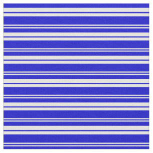 White and Blue Colored Striped Pattern Fabric