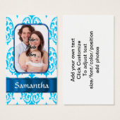 White and blue damask (Front & Back)