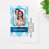White and blue damask (Desk)