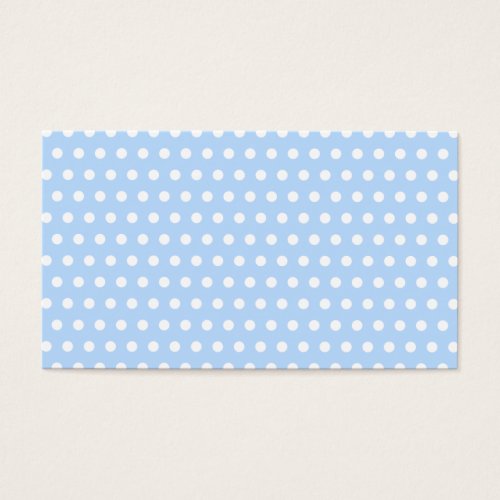 White and Blue Polka Dot Pattern. Spotty. Business Card Templates