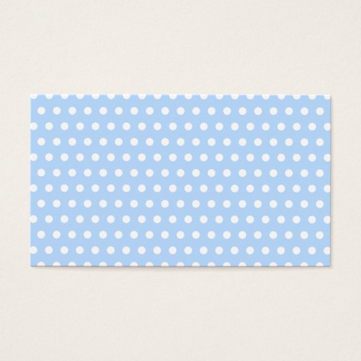 Customizable White and Blue Polka Dot Pattern. Spotty. Business Card Templates