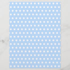 Light Blue Polka Dot Scrapbook Paper | Zazzle.com