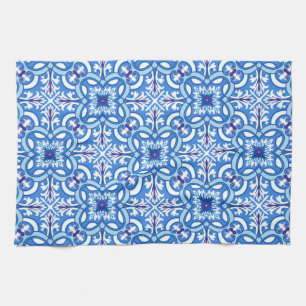 🤍 💙White and blue Porto Azulejos Kitchen Towel