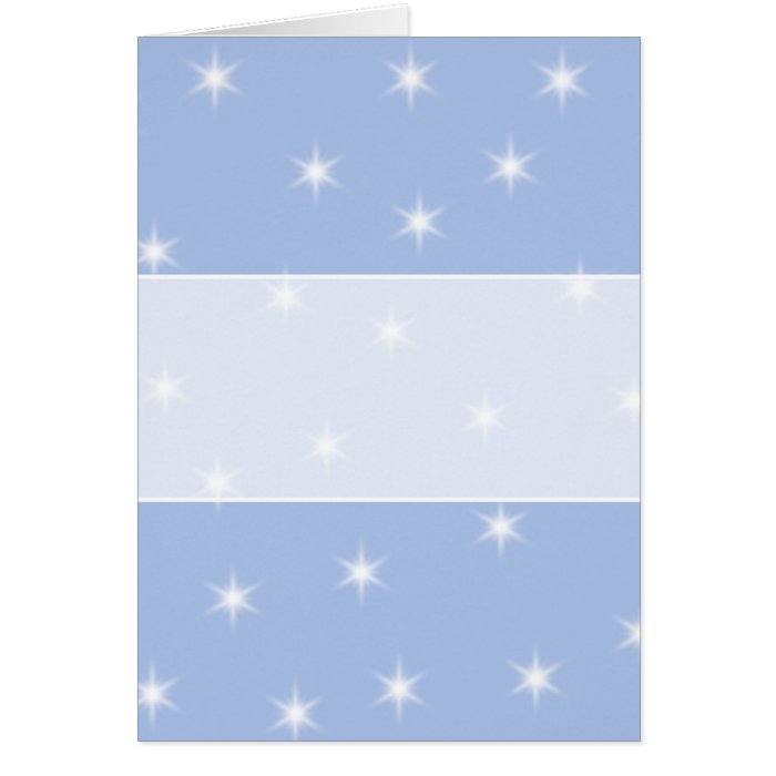 White and Blue Stars Design. Cards