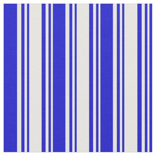 White and Blue Stripes/Lines Pattern Fabric