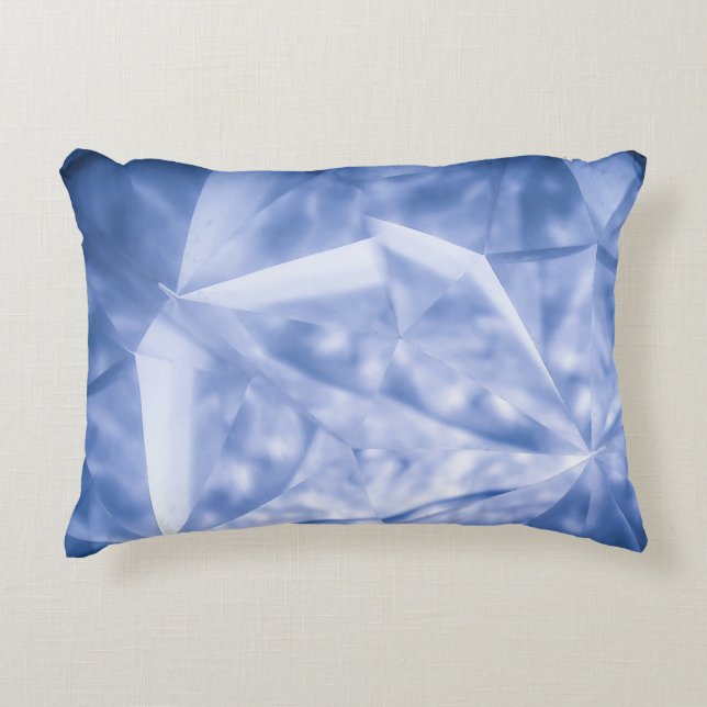 White and blue suit jacket accent pillow (Front)