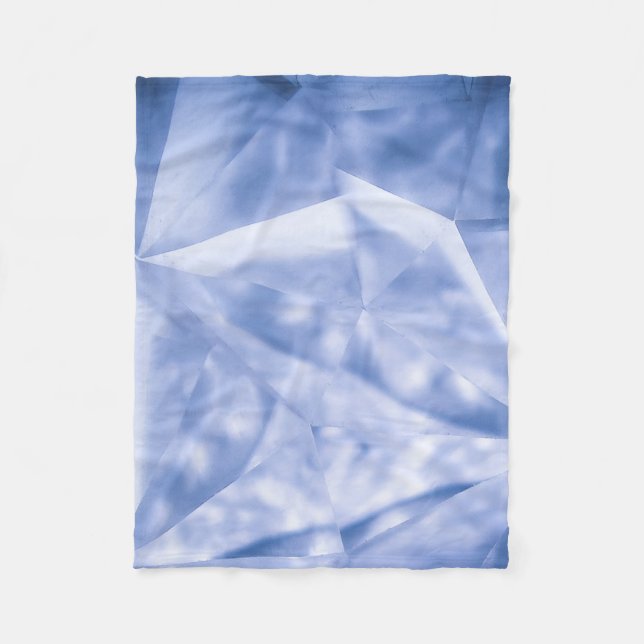 White and blue suit jacket fleece blanket (Front)