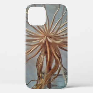 White and brown abstract painting iPhone 12 case