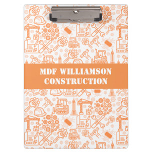 white and brown Architectural Blueprint Engineer Clipboard