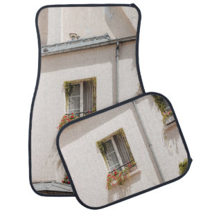 WHITE AND BROWN CONCRETE HOUSE CAR FLOOR MAT