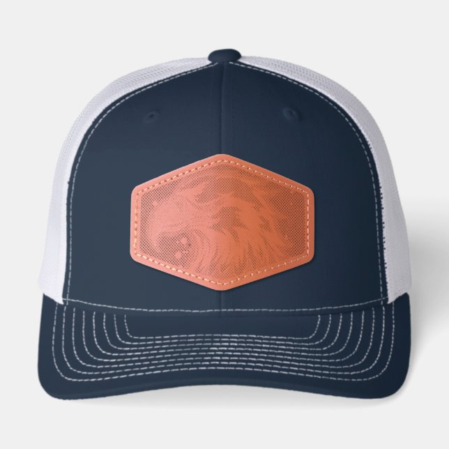 white and bule hat  (Front)