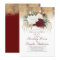 White and Burgundy Red Floral Engagement Party