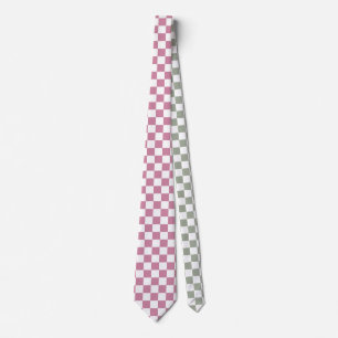 White and Change Background Color Neck Tie