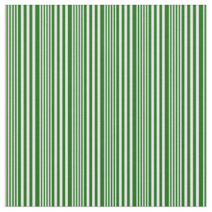 White and Dark Green Striped/Lined Pattern Fabric