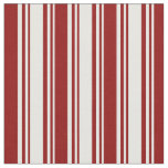 [ Thumbnail: White and Dark Red Pattern Fabric ]