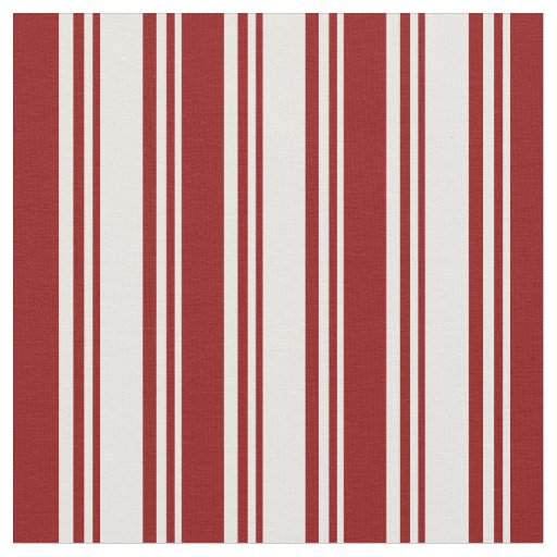 White and Dark Red Pattern Fabric