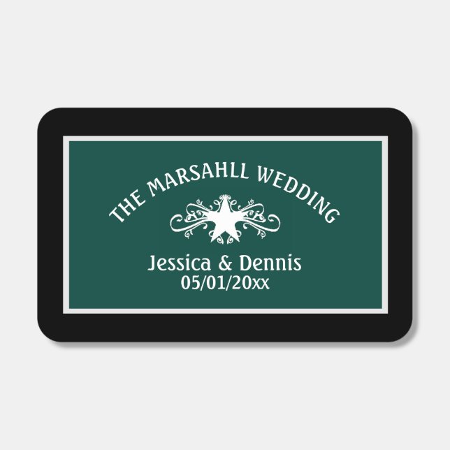  White  and Emerald Green Texas Star Matchboxes (Front)