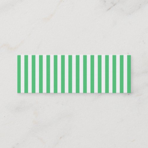 White and Emerald Vertical Stripes Business Card Templates