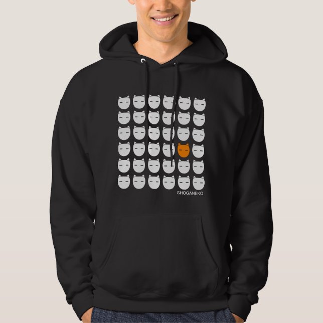 White and Ginger Cats Hoodie (Front)