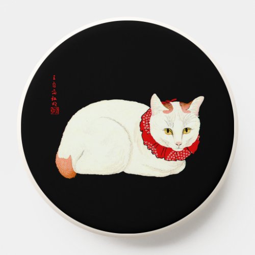 White and Ginger Japanese Cat PopSocket