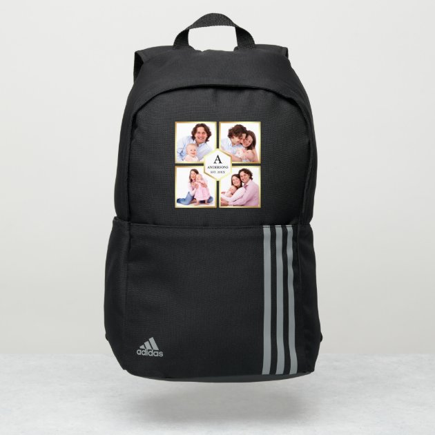 white and gold adidas backpack