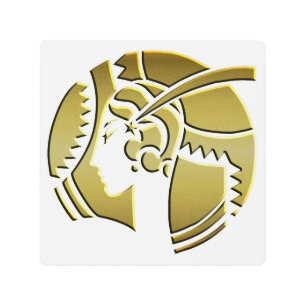 White and Gold Art Deco Lady