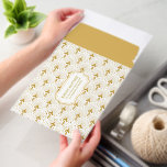 White and Gold Art Deco Pattern Envelope Mailers<br><div class="desc">Mail in style with our Art-Deco pattern,  featuring an abstract gold floral Art-deco pattern on a white background.</div>