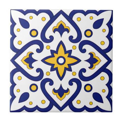 white and gold blus tiles