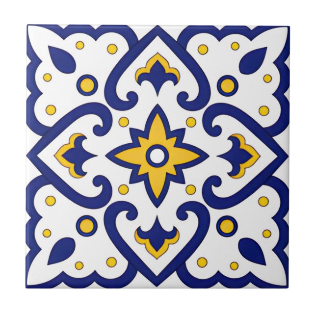 white and gold blus tiles (Front)