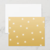 White and Gold Color Star Pattern (Front/Back)