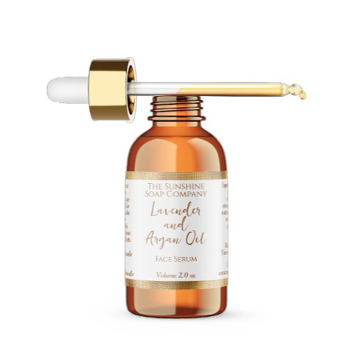 White and Gold Cosmetics Dropper Bottle Label