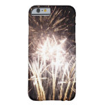 White and Gold Fireworks I Patriotic Celebration Barely There iPhone 6 Case