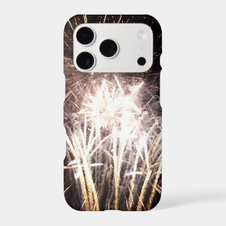 White and Gold Fireworks I Patriotic Celebration iPhone 17 Pro Case