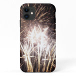 White and Gold Fireworks I Patriotic Celebration iPhone 11 Case