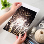 White and Gold Fireworks I Patriotic Celebration Envelope Mailers