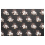 White and Gold Fireworks I Patriotic Celebration Fabric