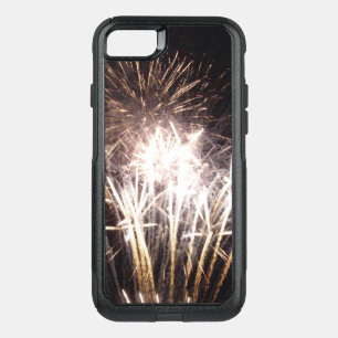 White and Gold Fireworks I Patriotic Celebration OtterBox Commuter iPhone SE/8/7 Case