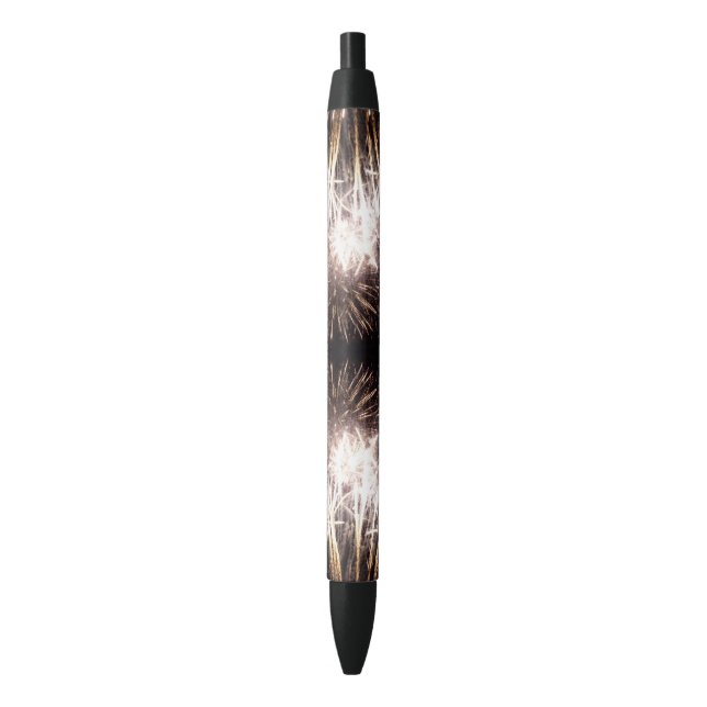 White and Gold Fireworks I Patriotic Celebration Pen (Front Vertical)