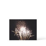 White and Gold Fireworks I Patriotic Celebration Postcard
