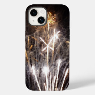 White and Gold Fireworks II Patriotic Celebration Case-Mate iPhone 14 Case