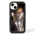 White and Gold Fireworks II Patriotic Celebration OtterBox iPhone 14 Case