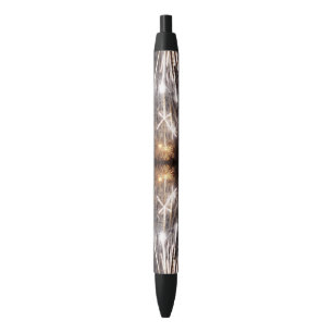 White and Gold Fireworks II Patriotic Celebration Pen