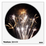 White and Gold Fireworks II Patriotic Celebration Wall Decal