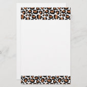 White and Gold Foil Cheetah - Leopard Pattern (Front/Back)