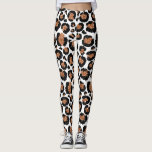 White and Gold Foil Cheetah or Leopard Pattern Leggings<br><div class="desc">Cool White and Gold Foil Cheetah or Leopard spotted animal pattern. The Big Cat Animal Print uses faux modern and gold foil. The Cheetah Print makes a great gift for a wild party.</div>